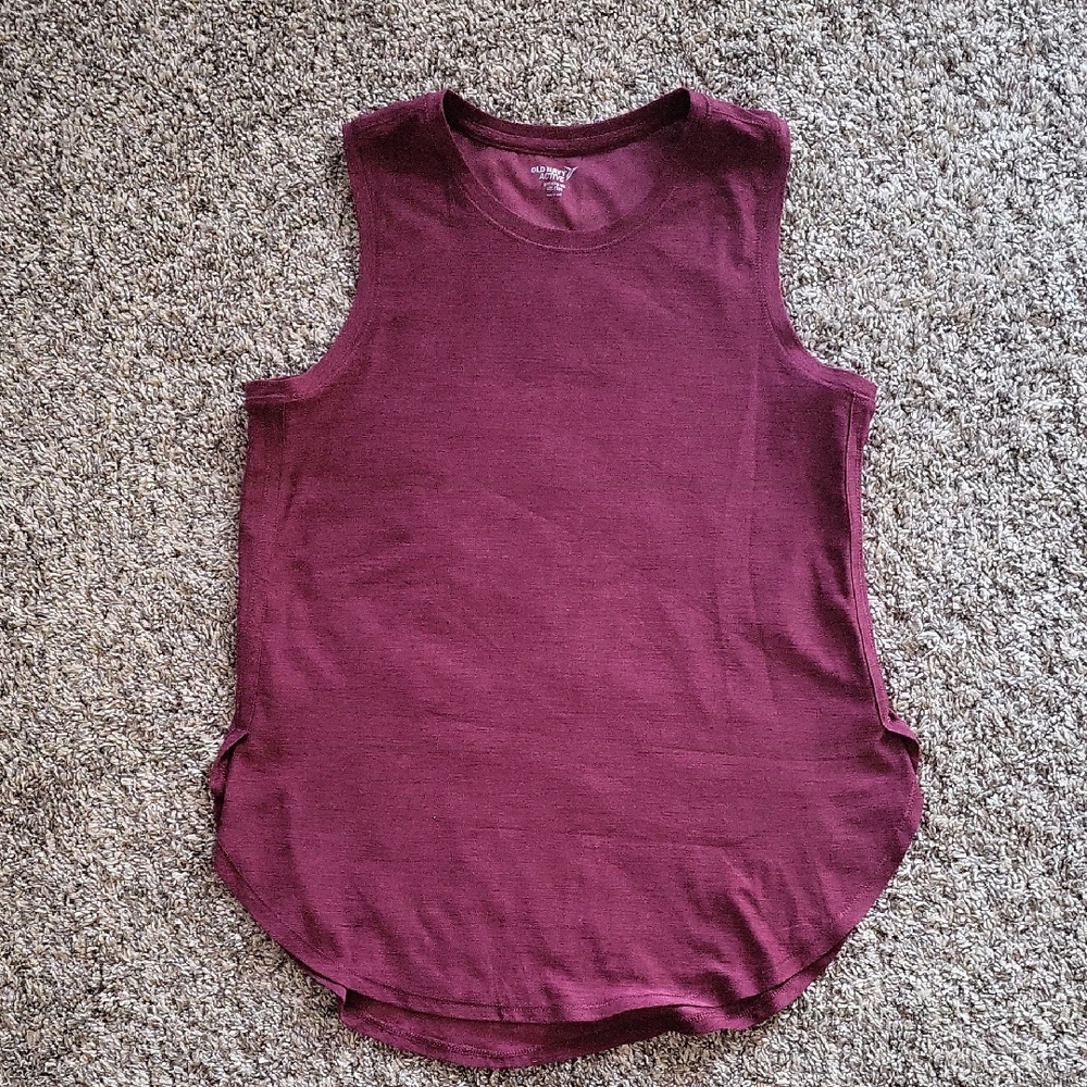 Old Navy Girls Active Sleeveless Tank - Maroon